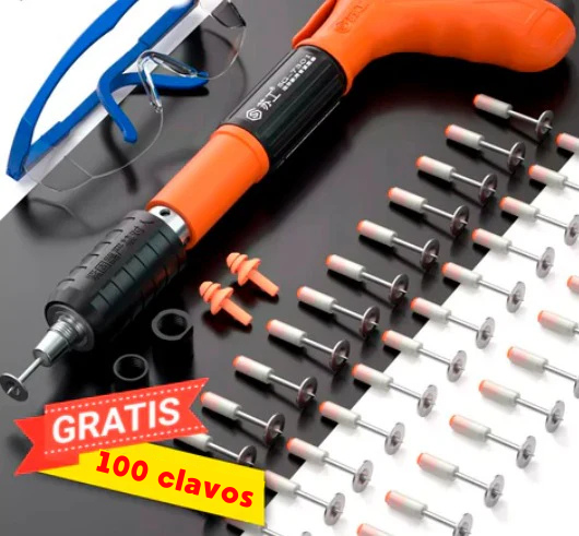 🔥KIT PISTOLA REMACHADORA + 100 CLAVOS GRATIS💨💣